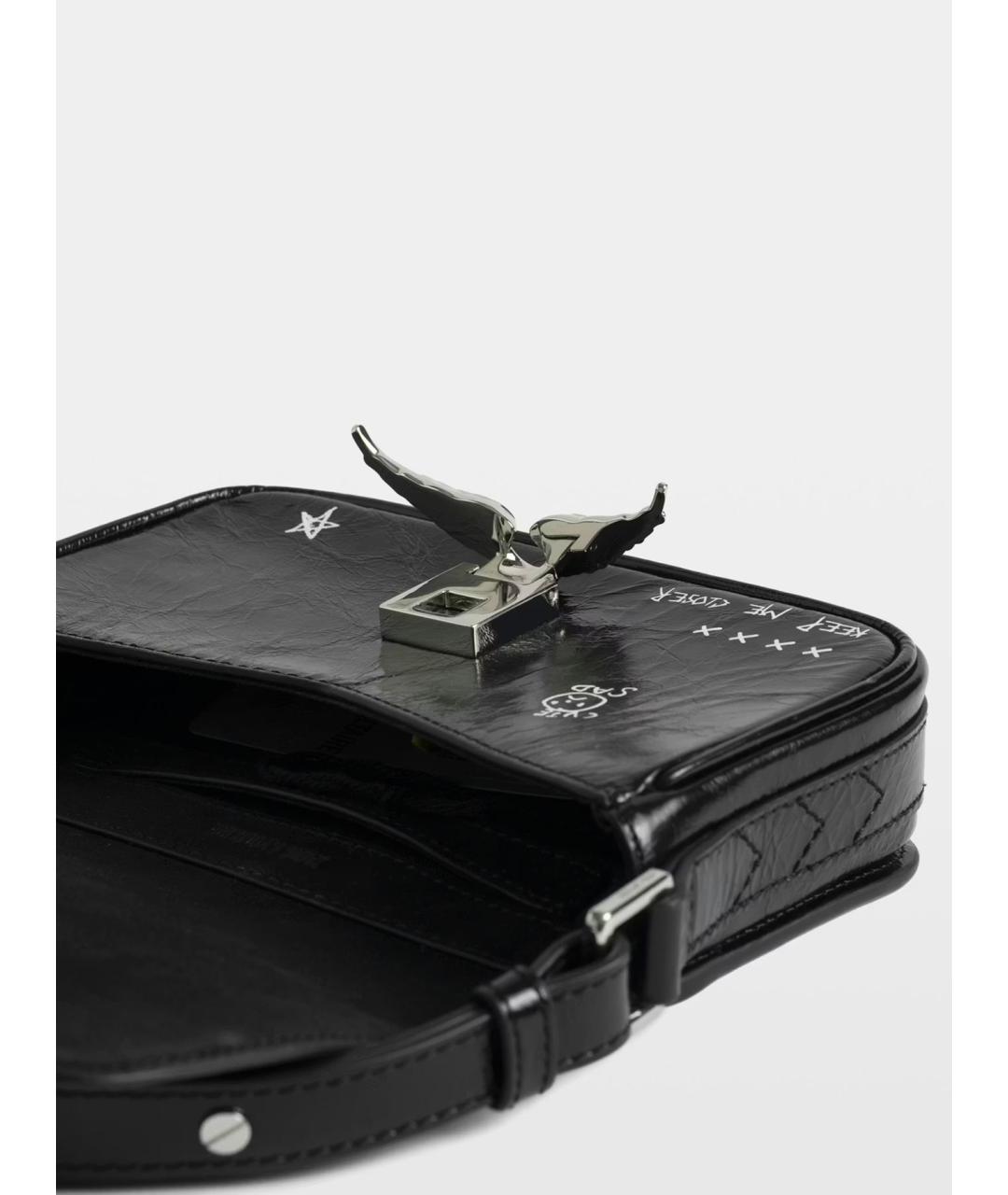 ZADIG & VOLTAIRE Черная кожаная сумка через плечо, фото 7