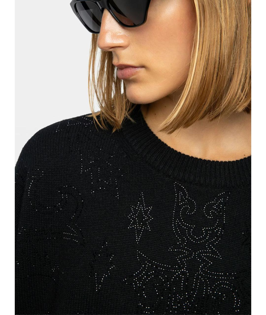 ZADIG & VOLTAIRE Черный кашемировый джемпер / свитер, фото 8