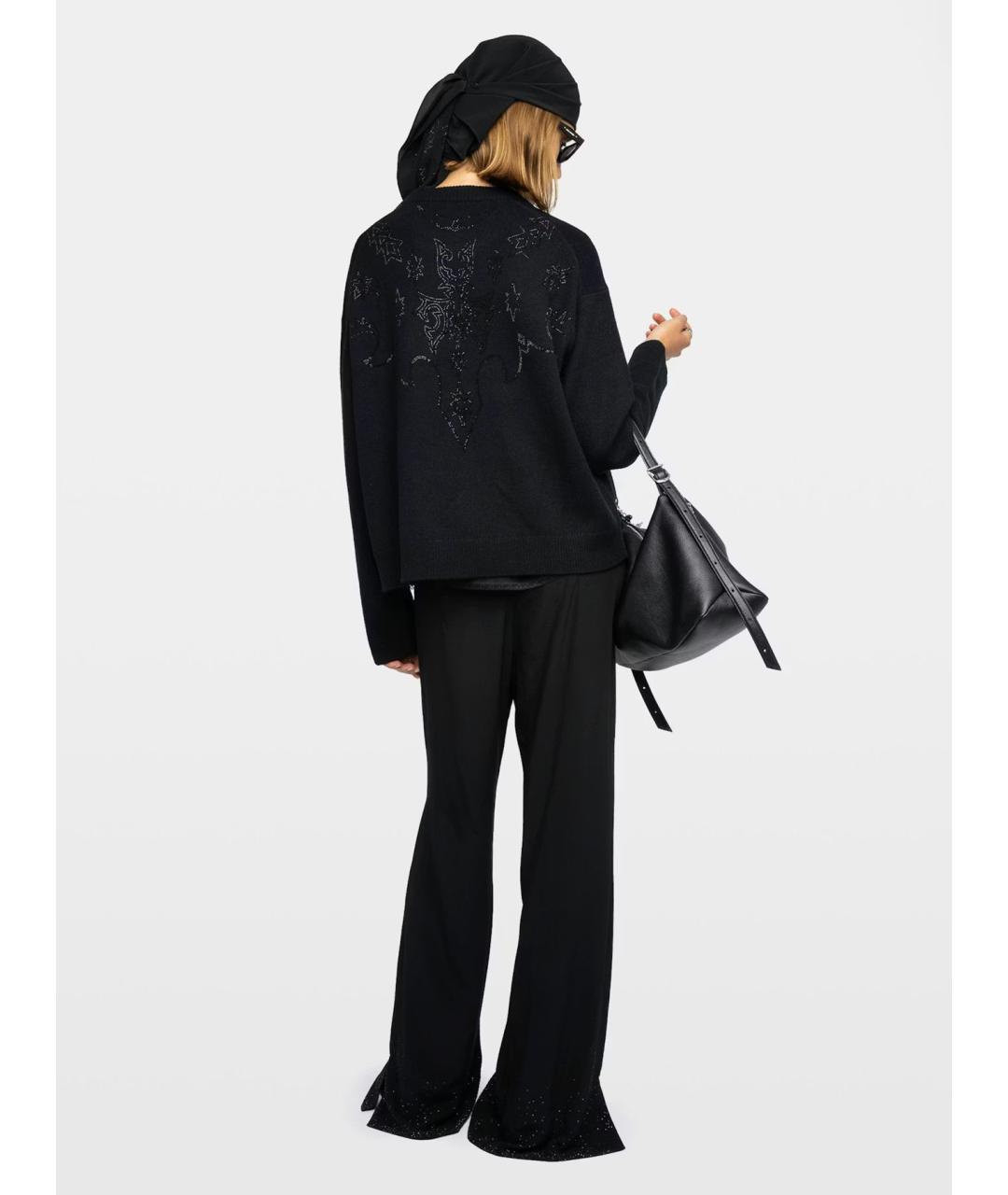 ZADIG & VOLTAIRE Черный кашемировый джемпер / свитер, фото 4