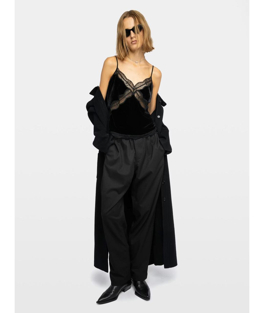 ZADIG & VOLTAIRE Черная вискозная блузы, фото 6