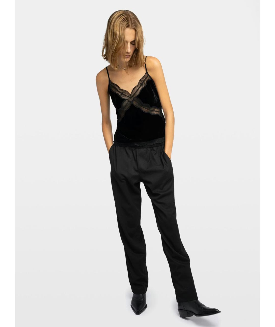 ZADIG & VOLTAIRE Черная вискозная блузы, фото 4