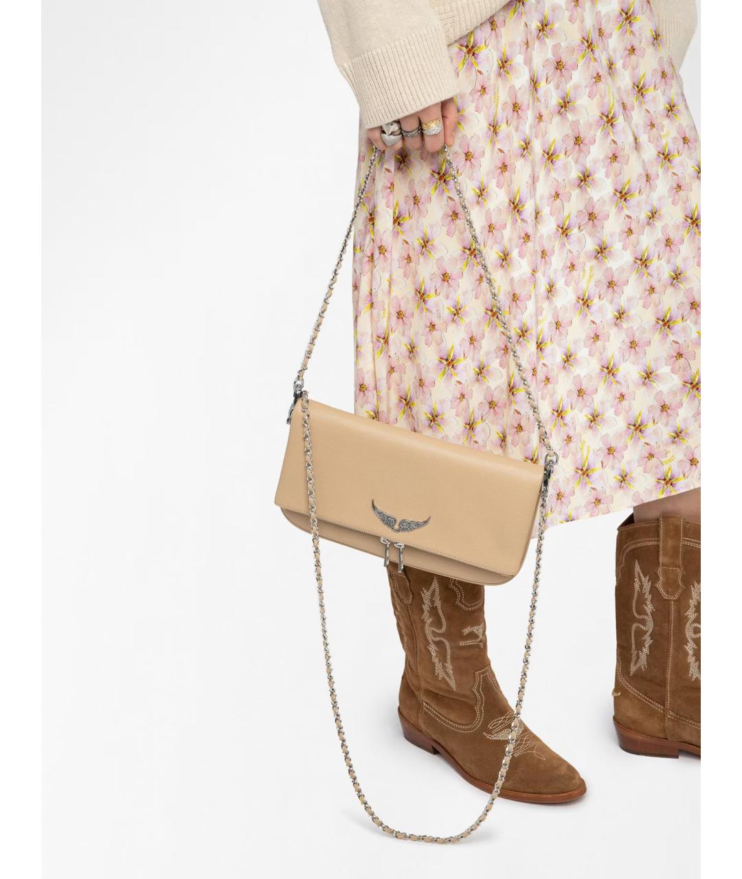 ZADIG & VOLTAIRE Мульти вискозная юбка миди, фото 7