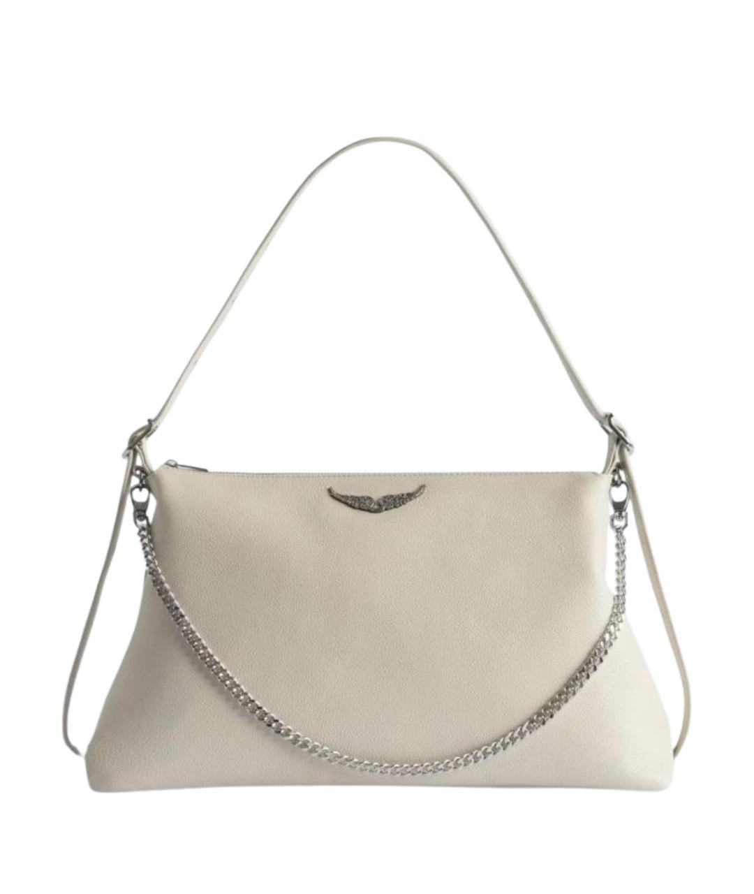 ZADIG & VOLTAIRE Бежевая кожаная сумка через плечо, фото 1