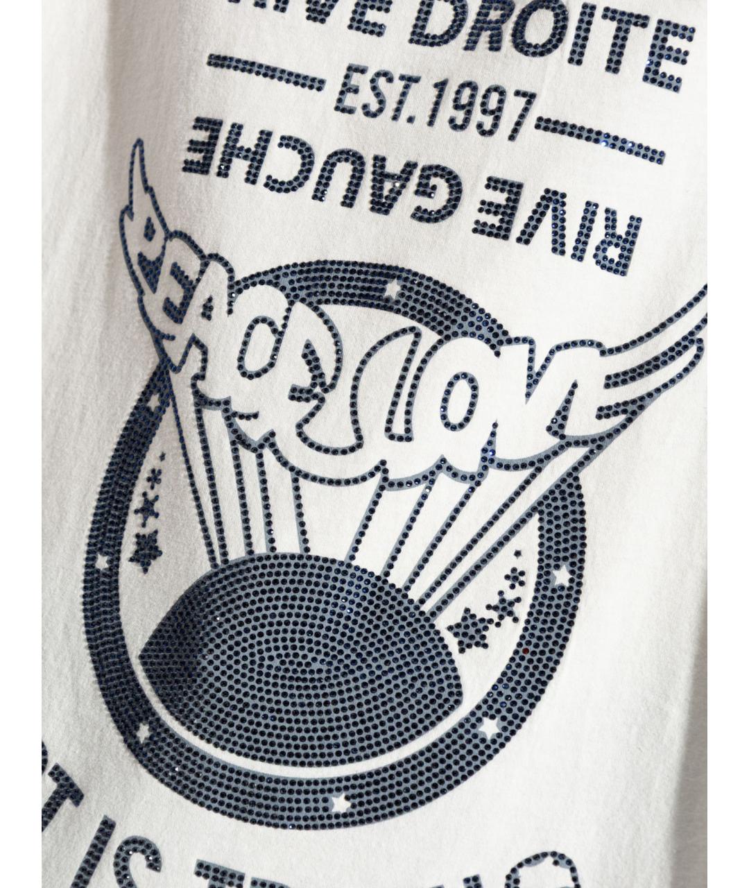 ZADIG & VOLTAIRE Белая хлопковая футболка, фото 5