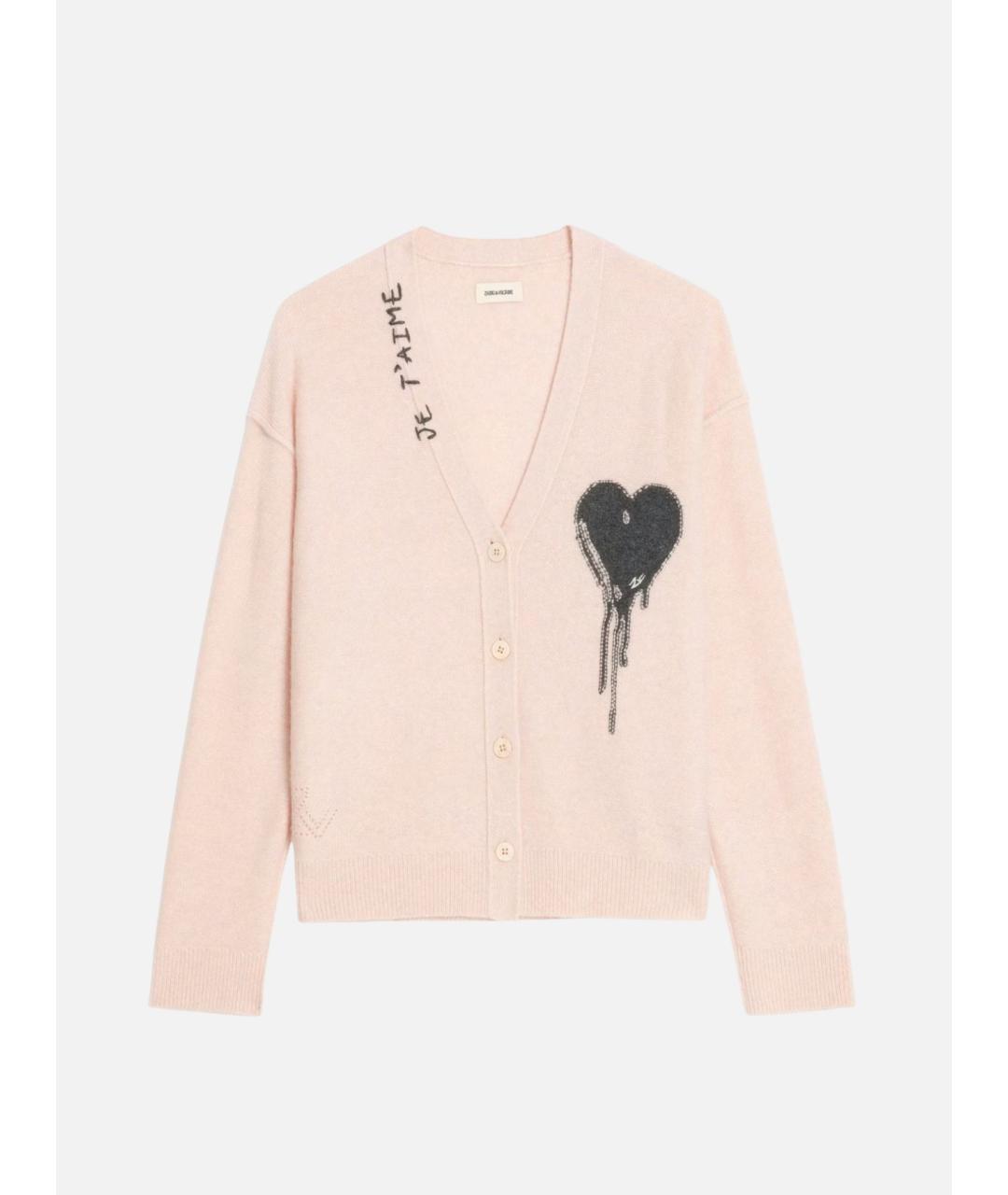 ZADIG & VOLTAIRE Розовый кашемировый кардиган, фото 8