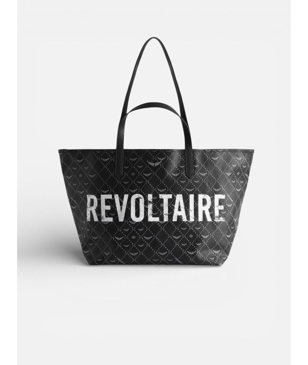 ZADIG & VOLTAIRE Черная сумка тоут из искусственной кожи, фото 8