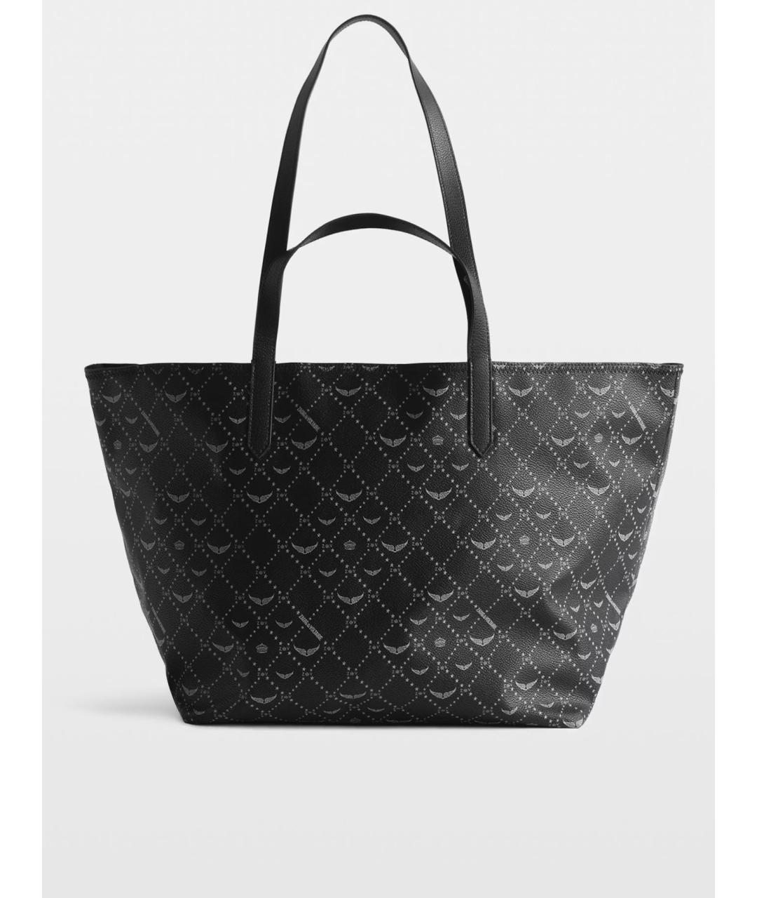 ZADIG & VOLTAIRE Черная сумка тоут из искусственной кожи, фото 4