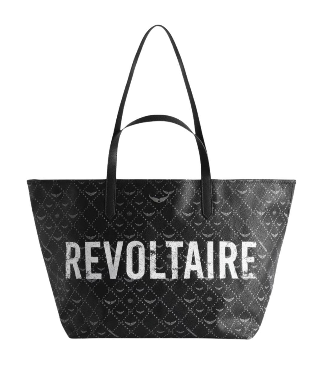 ZADIG & VOLTAIRE Черная сумка тоут из искусственной кожи, фото 1