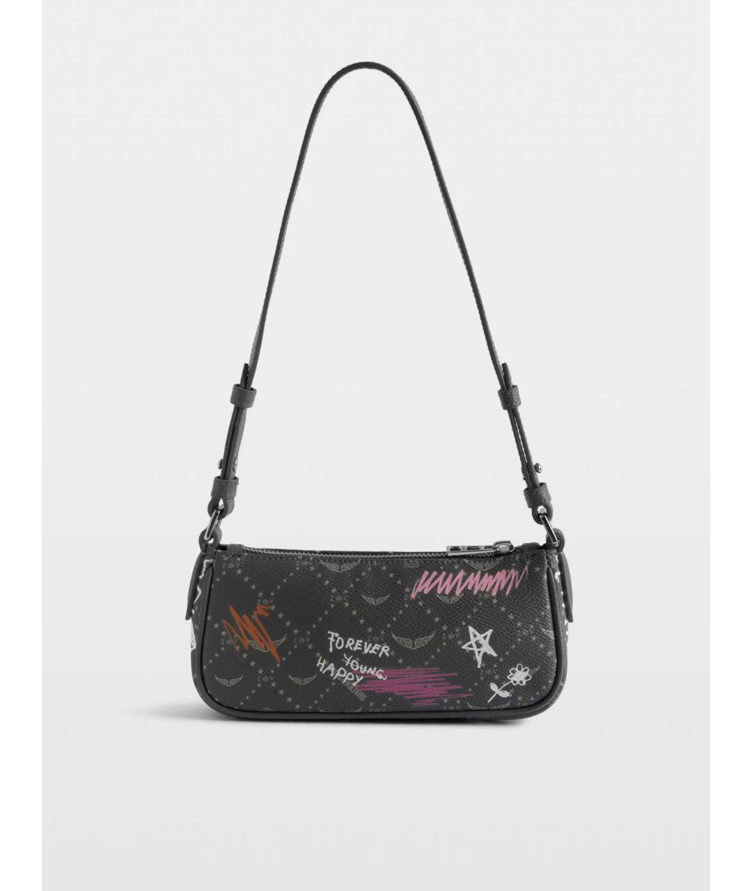 ZADIG & VOLTAIRE Зеленая сумка через плечо из искусственной кожи, фото 5