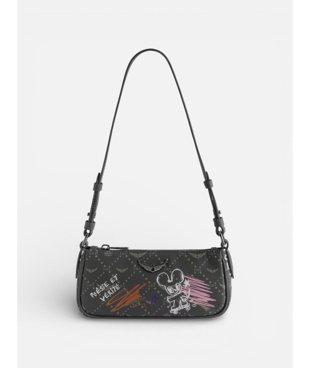 ZADIG & VOLTAIRE Зеленая сумка через плечо из искусственной кожи, фото 8