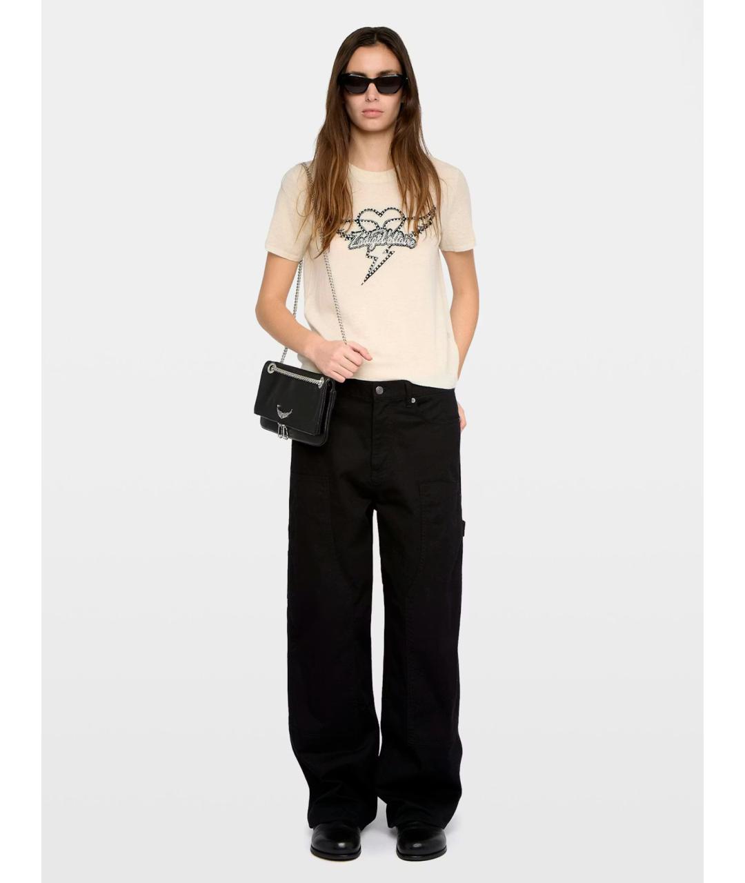 ZADIG & VOLTAIRE Бежевый кашемировый джемпер / свитер, фото 2