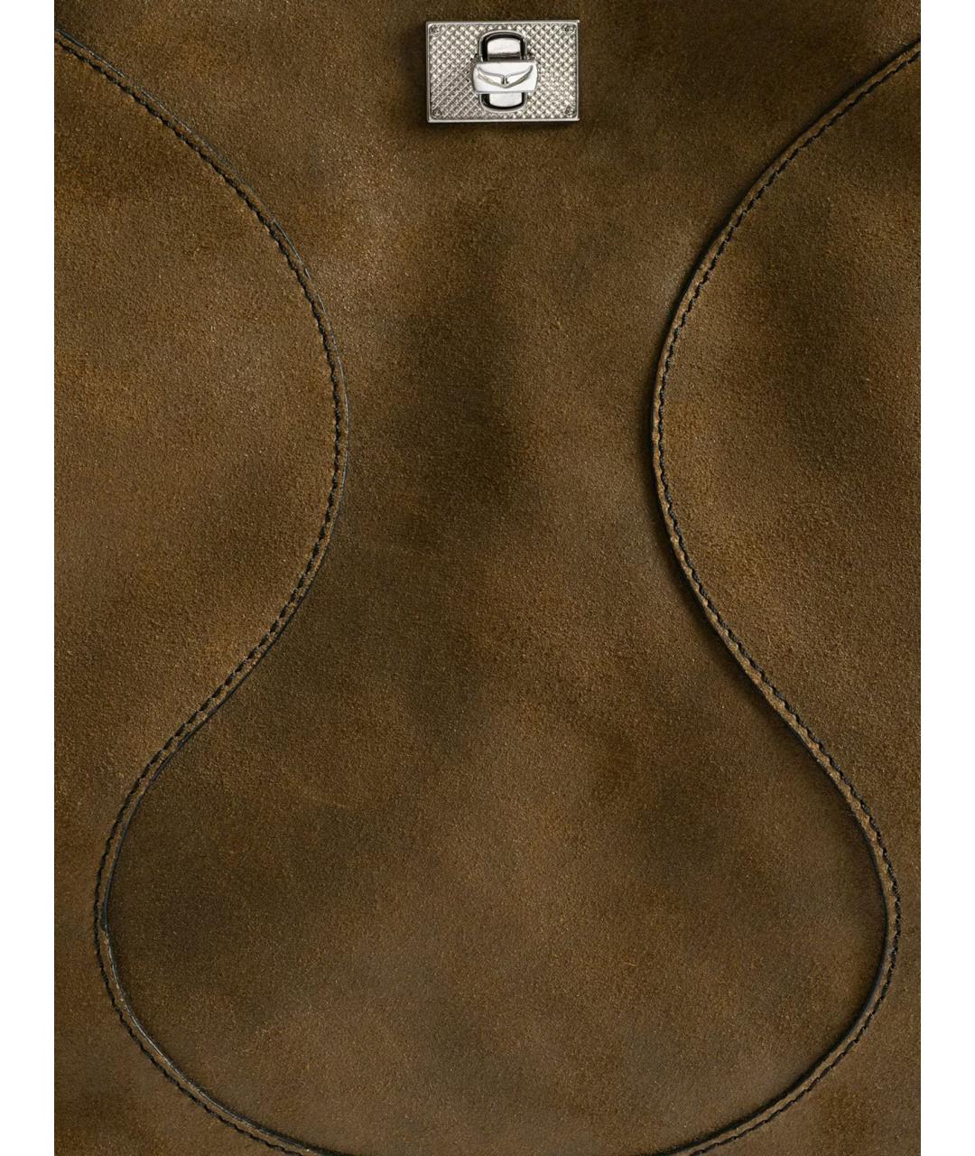 ZADIG & VOLTAIRE Коричневая кожаная сумка тоут, фото 8