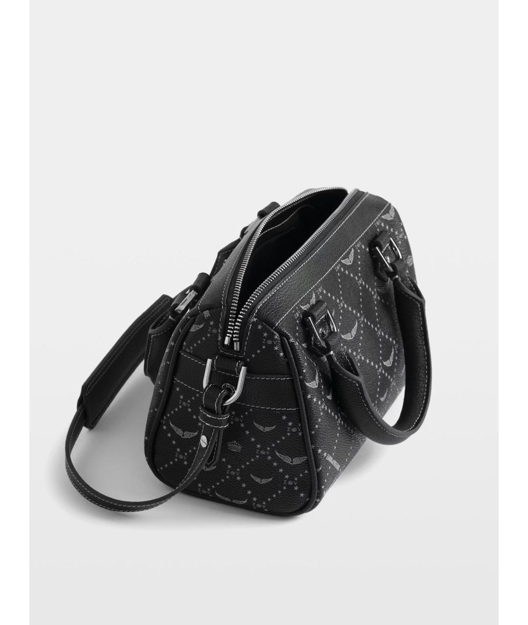 ZADIG & VOLTAIRE Черная сумка тоут из искусственной кожи, фото 5