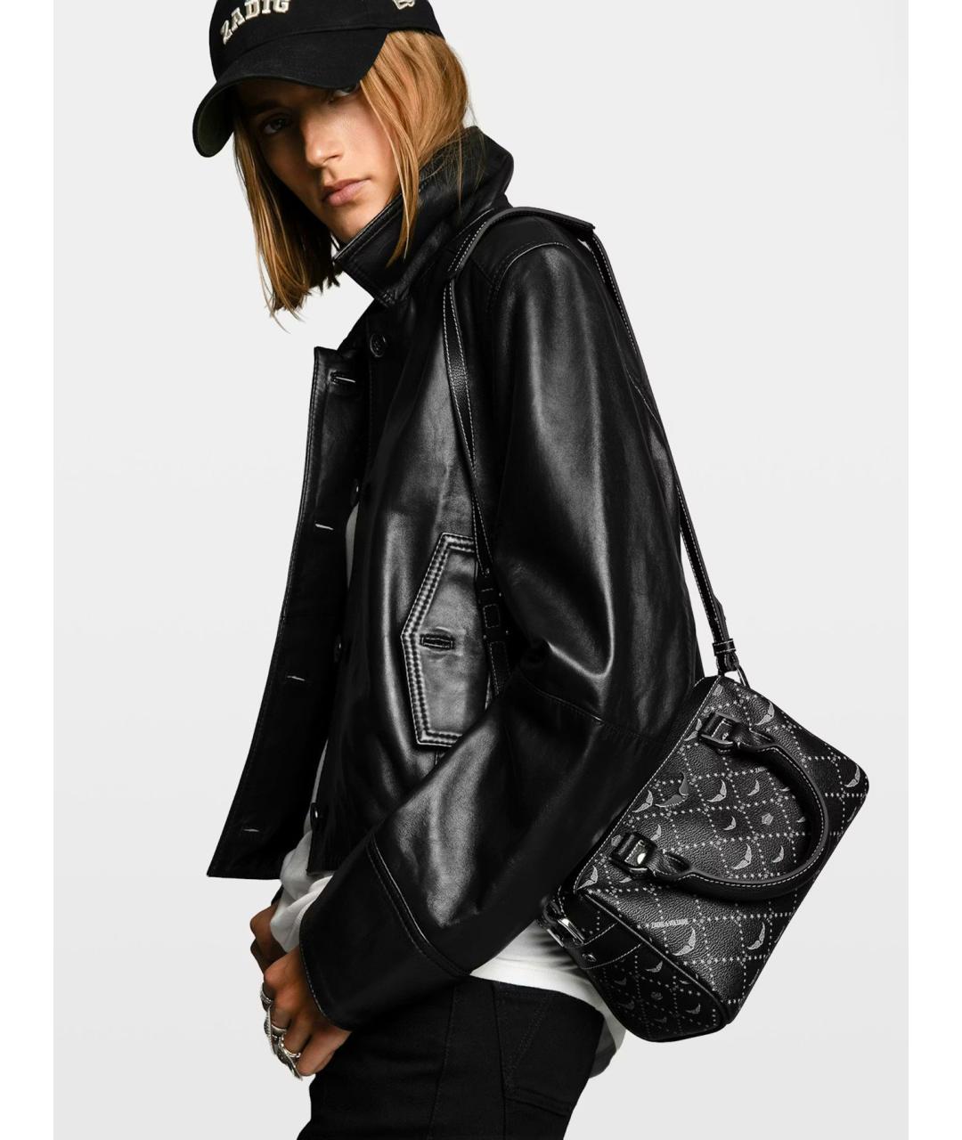 ZADIG & VOLTAIRE Черная сумка тоут из искусственной кожи, фото 2