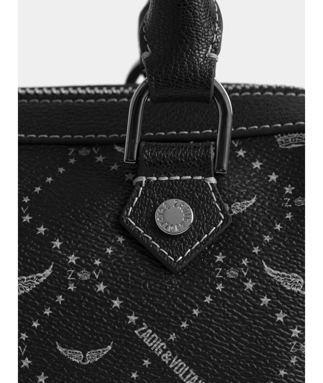 ZADIG & VOLTAIRE Черная сумка тоут из искусственной кожи, фото 7