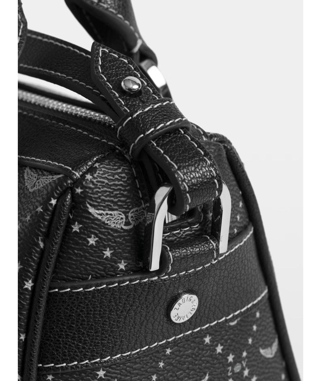 ZADIG & VOLTAIRE Черная сумка тоут из искусственной кожи, фото 6