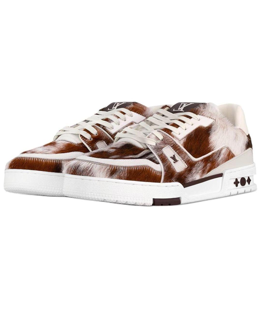 LOUIS VUITTON Коричневые низкие кроссовки / кеды, фото 3