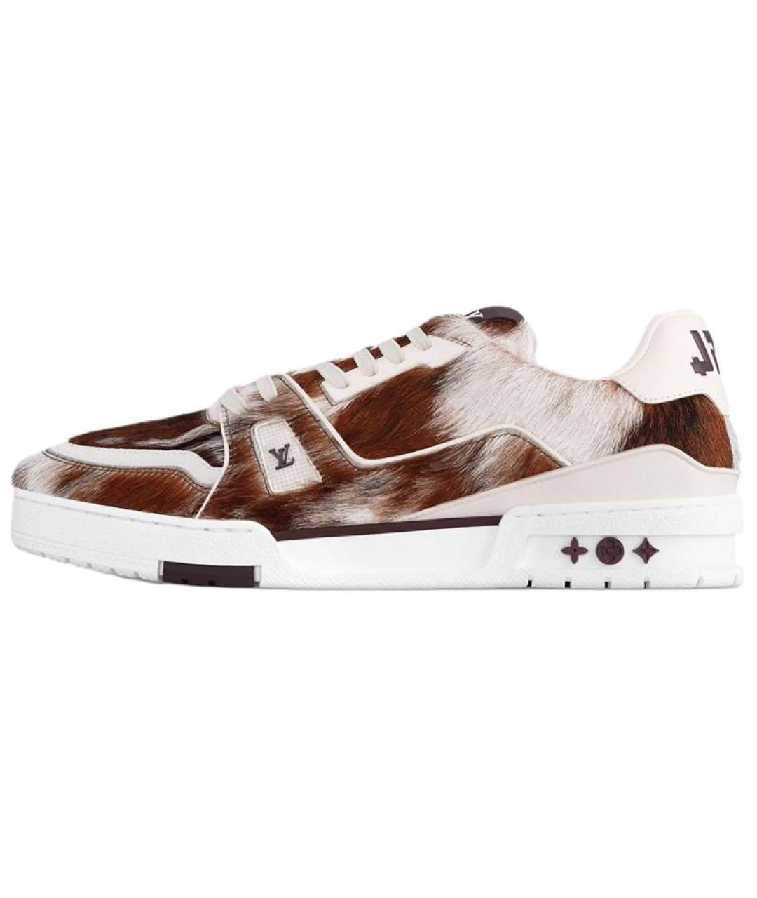 LOUIS VUITTON Коричневые низкие кроссовки / кеды, фото 2