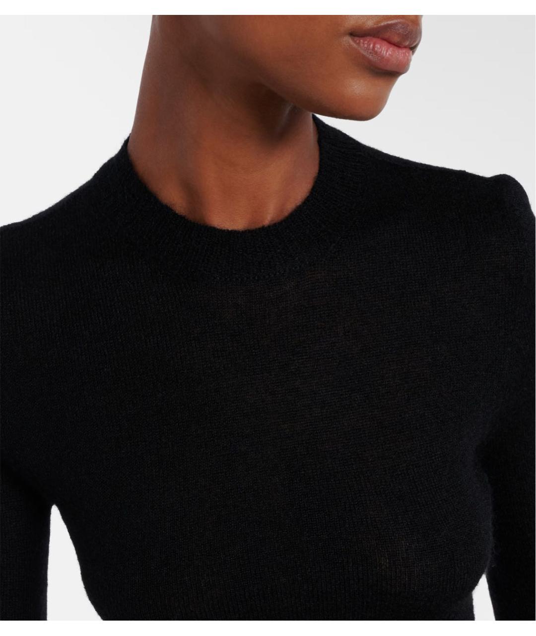 ALAIA Черный шерстяной джемпер / свитер, фото 4