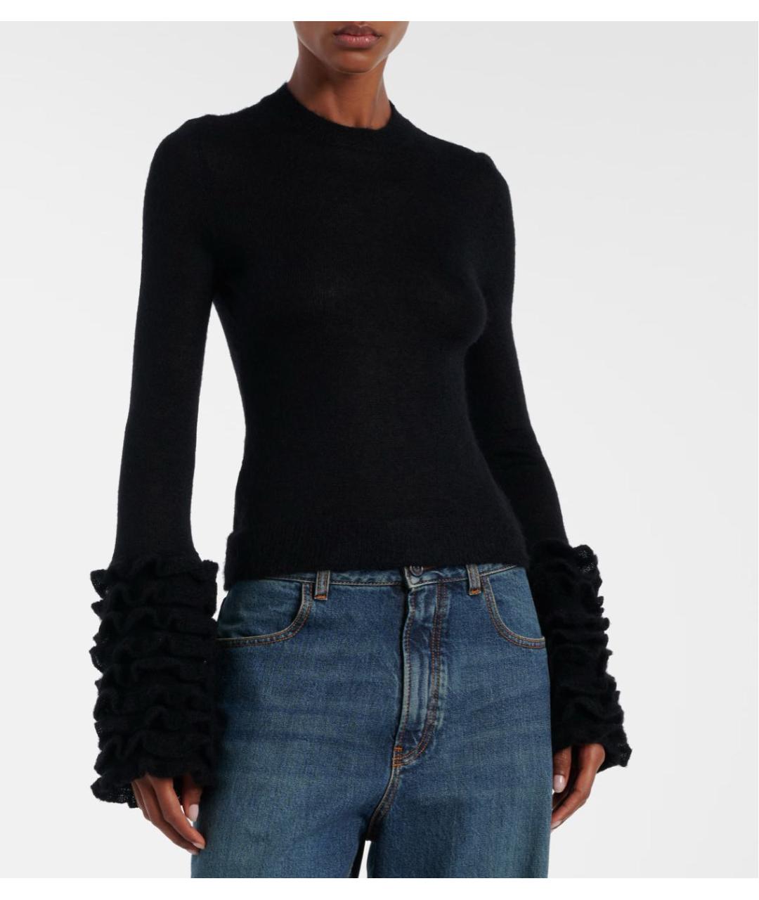 ALAIA Черный шерстяной джемпер / свитер, фото 6