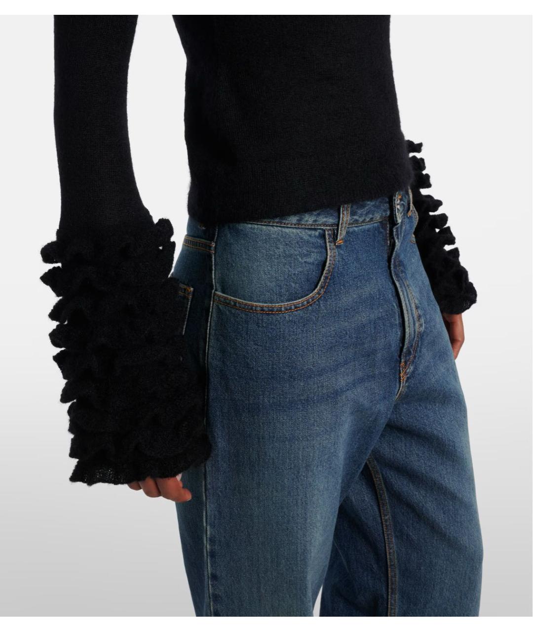 ALAIA Черный шерстяной джемпер / свитер, фото 5