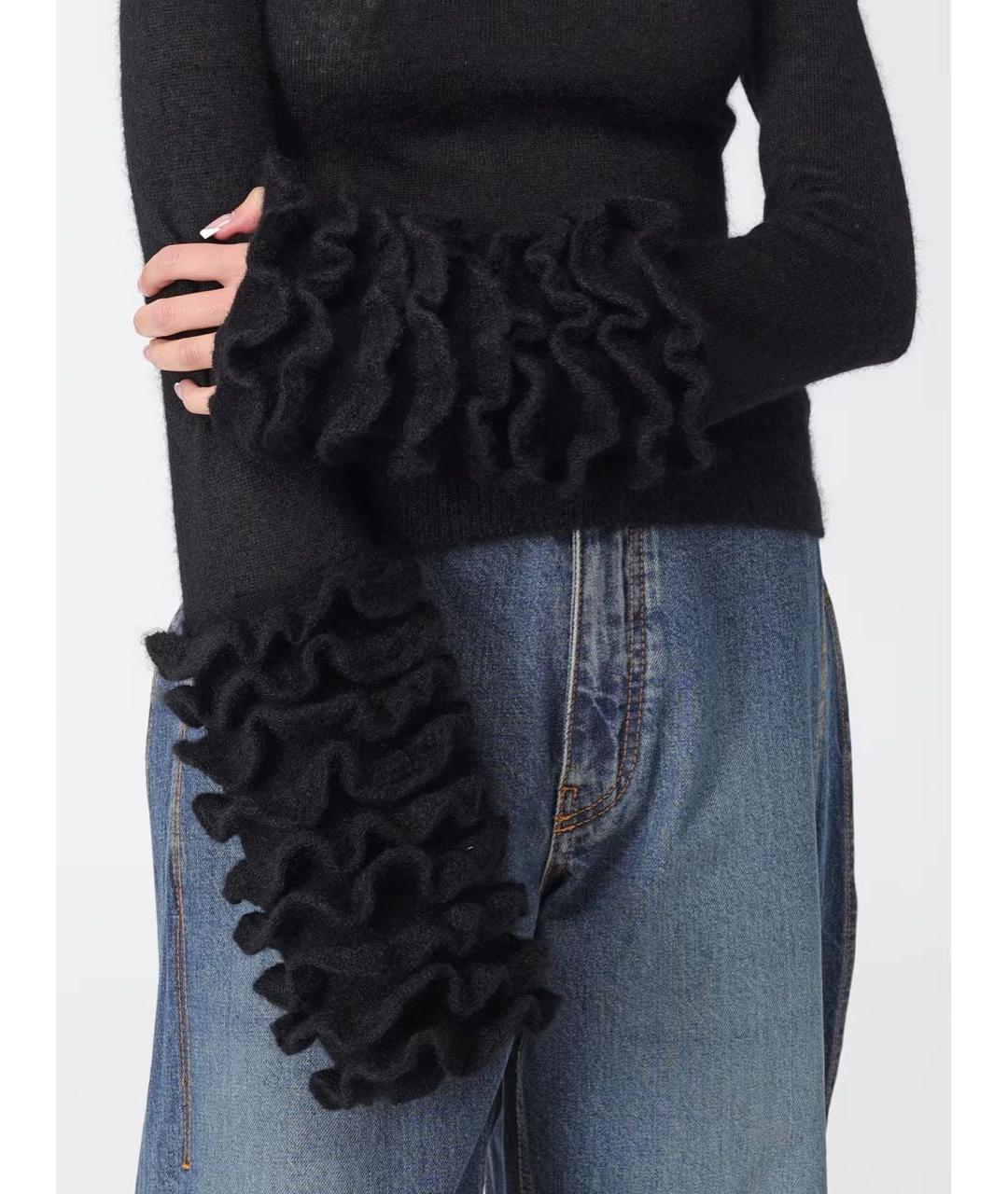 ALAIA Черный шерстяной джемпер / свитер, фото 8