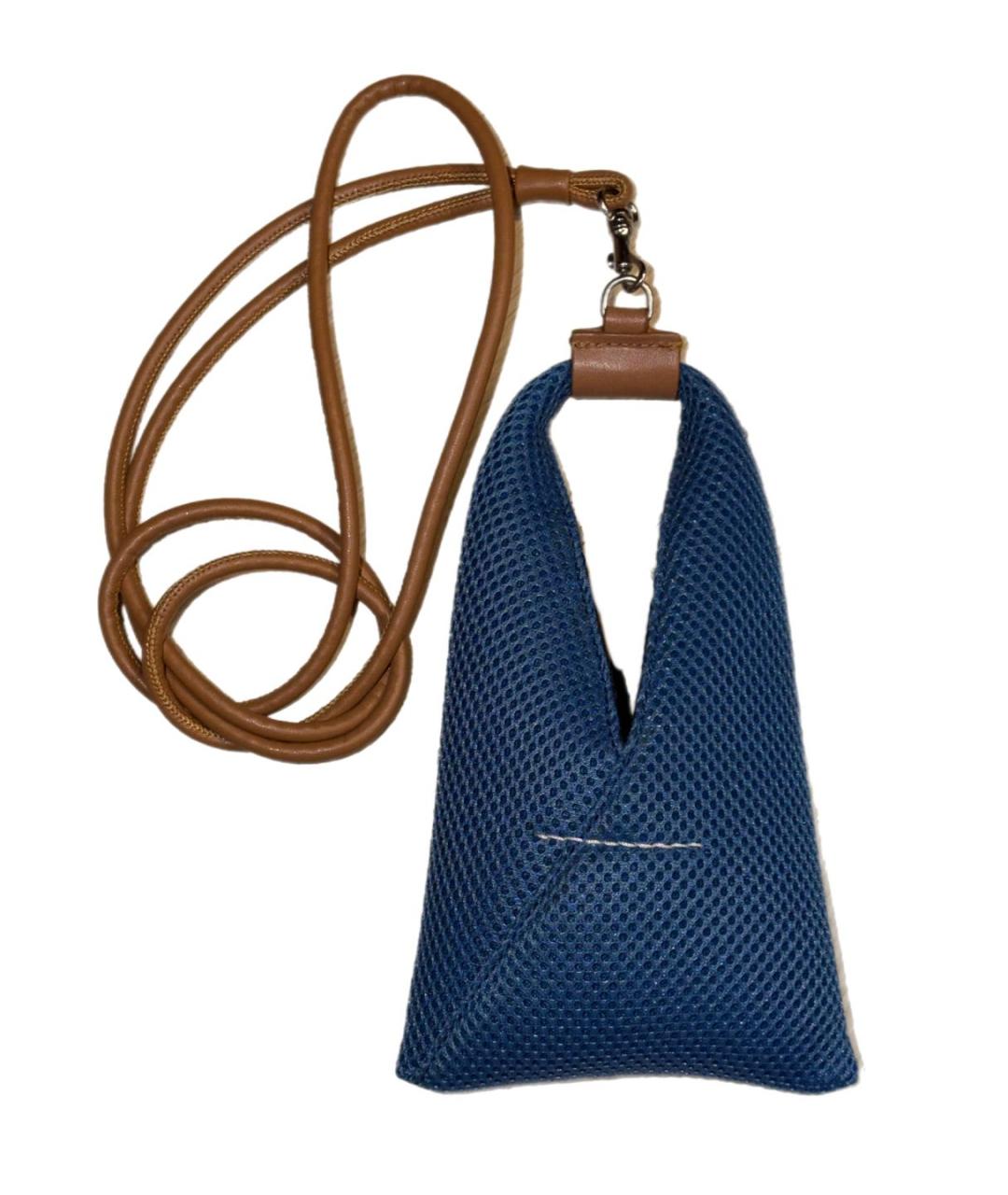 MM6 MAISON MARGIELA Синяя синтетическая сумка через плечо, фото 1