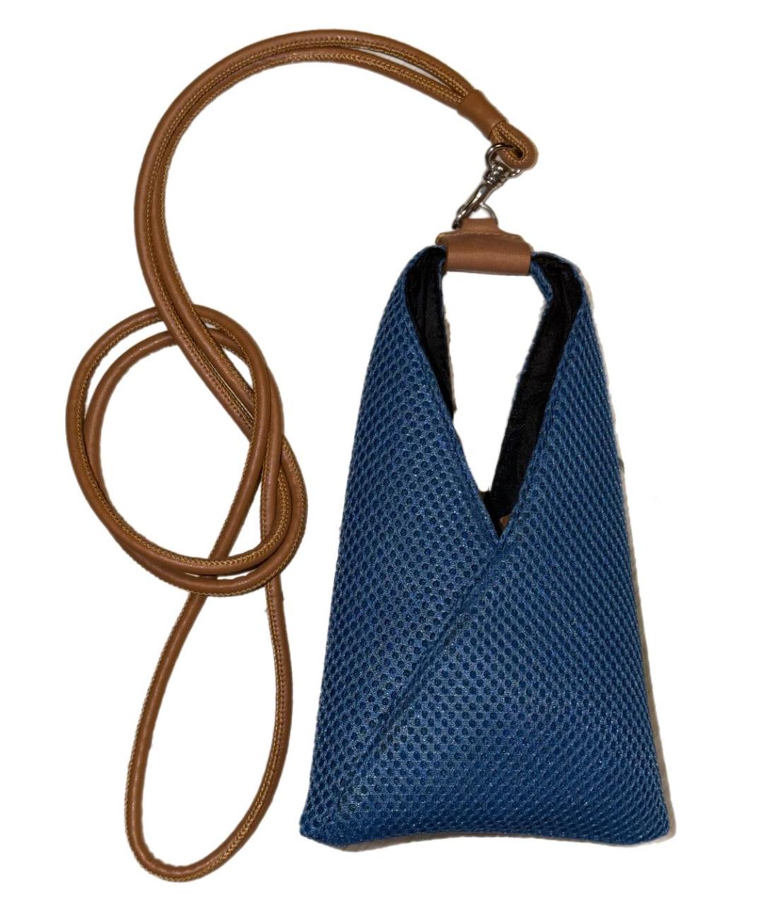 MM6 MAISON MARGIELA Синяя синтетическая сумка через плечо, фото 2