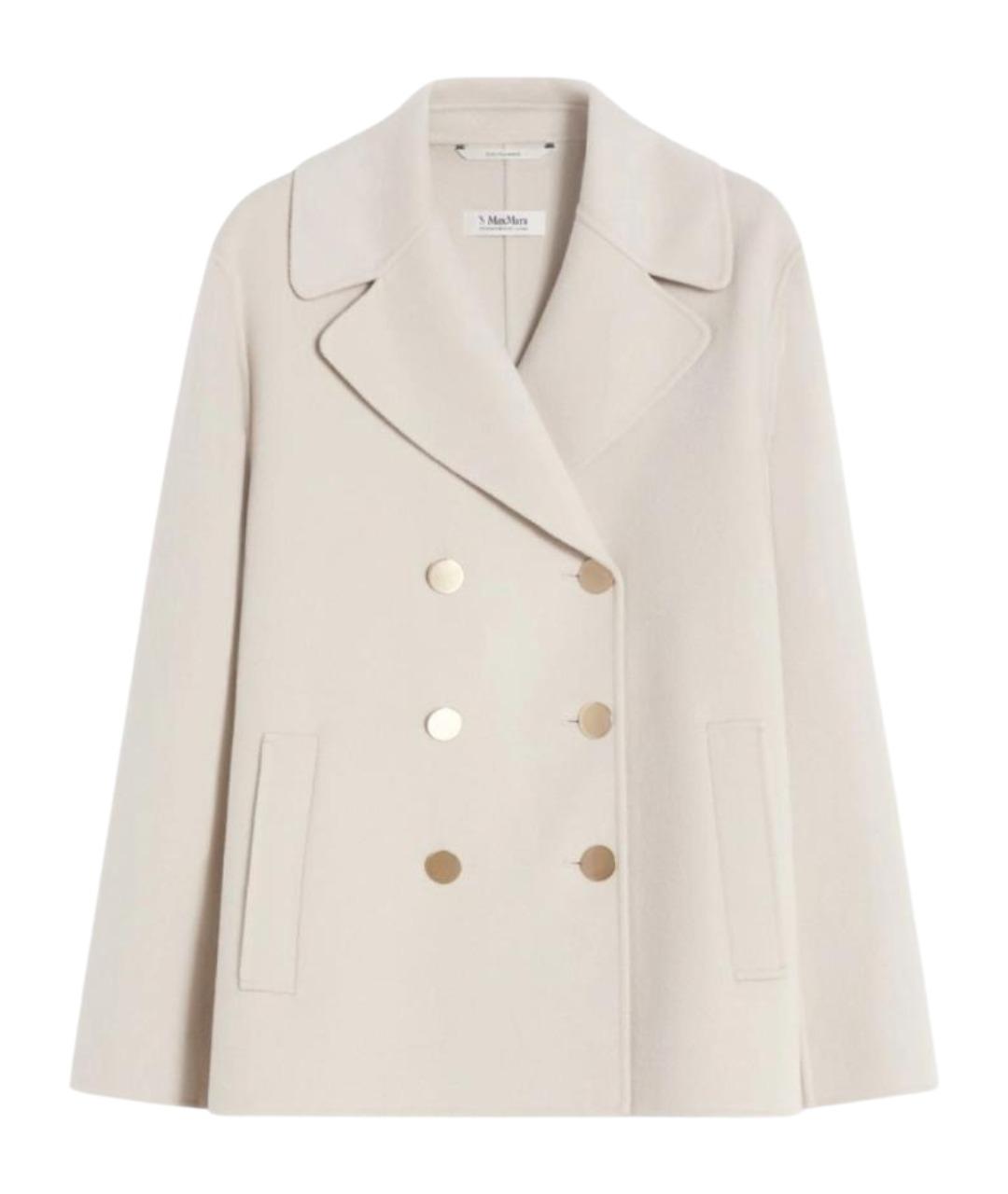 'S MAX MARA Бежевое шерстяное пальто, фото 1