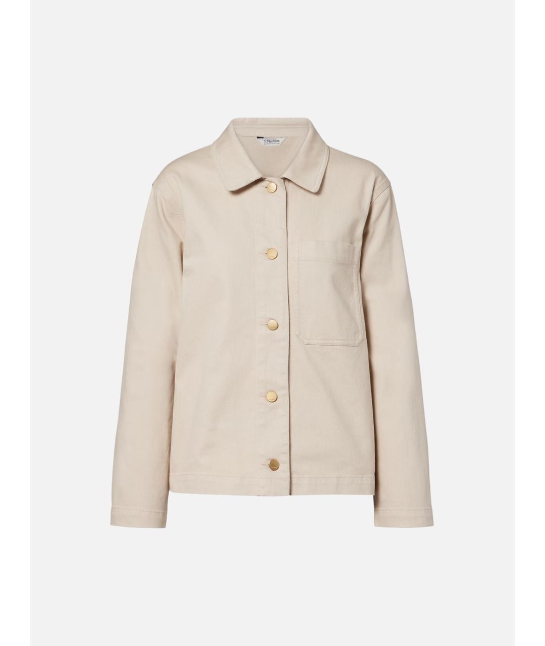 'S MAX MARA Бежевая хлопковая куртка, фото 6
