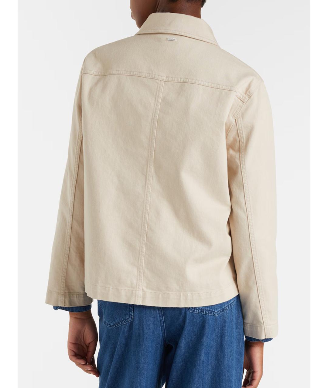 'S MAX MARA Бежевая хлопковая куртка, фото 4