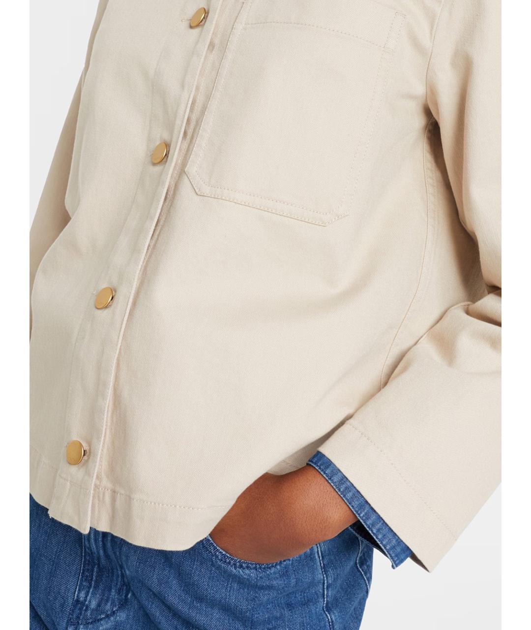 'S MAX MARA Бежевая хлопковая куртка, фото 5