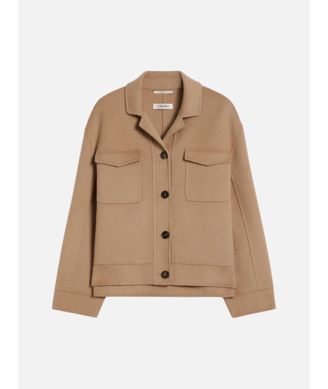 'S MAX MARA Бежевая шерстяная куртка, фото 6