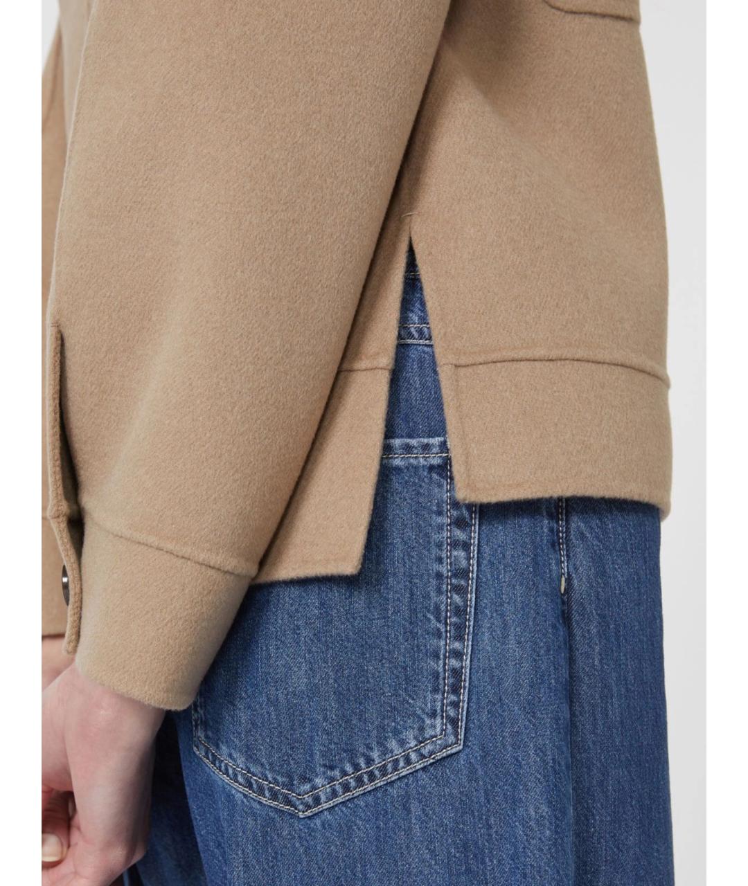 'S MAX MARA Бежевая шерстяная куртка, фото 5