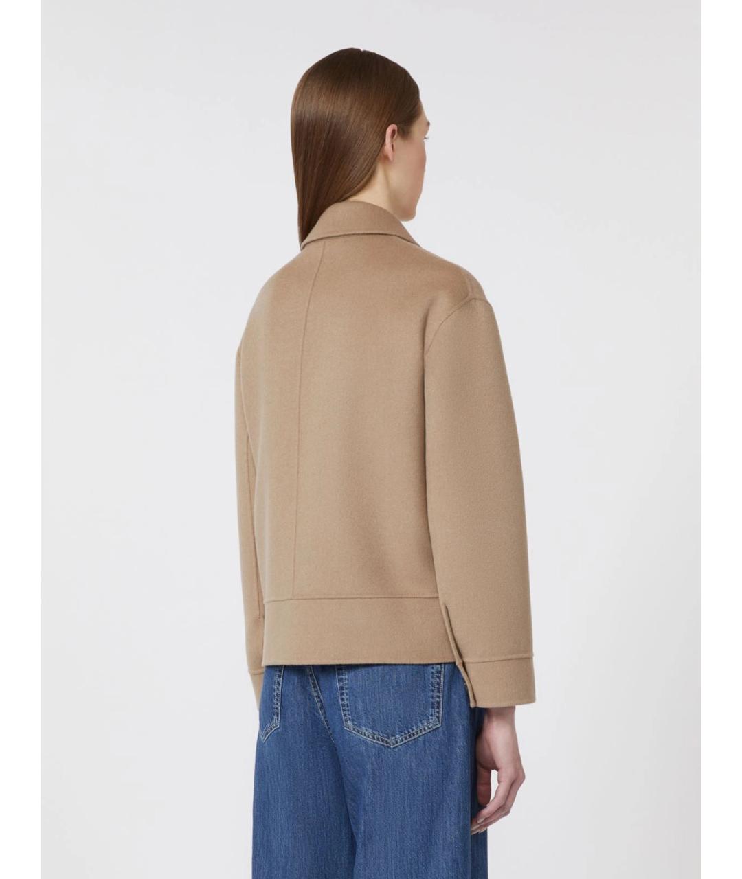 'S MAX MARA Бежевая шерстяная куртка, фото 4