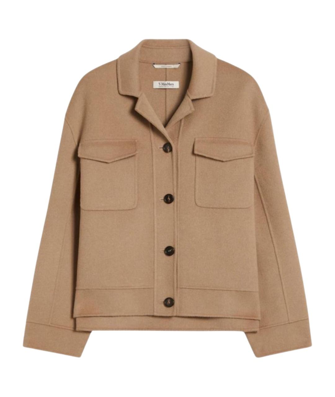 'S MAX MARA Бежевая шерстяная куртка, фото 1