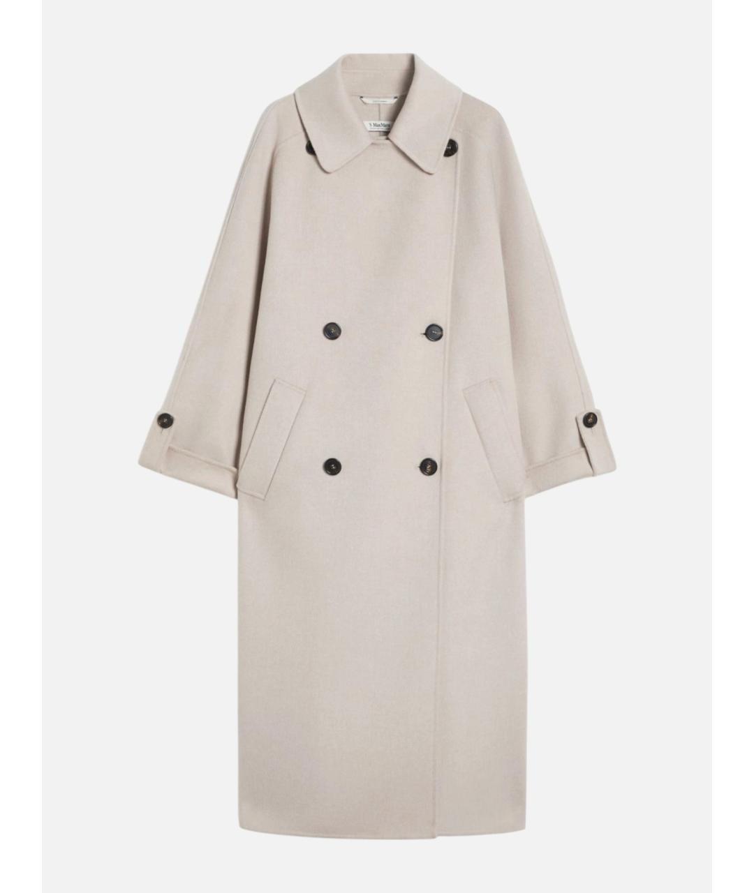 'S MAX MARA Бежевое шерстяное пальто, фото 1