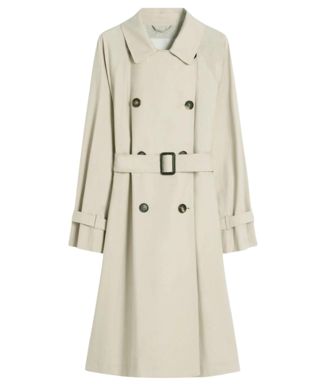 'S MAX MARA Бежевый хлопковый тренч/плащ, фото 1