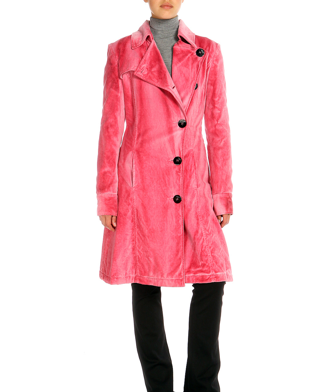 JOHN RICHMOND Розовое хлопковое пальто, фото 3