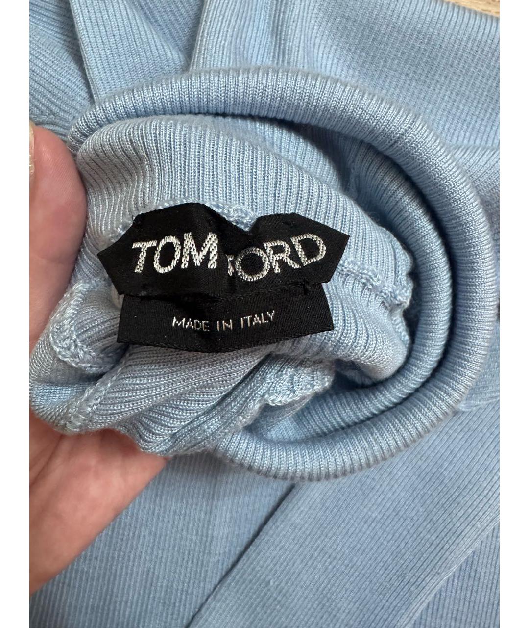 TOM FORD Голубая водолазка, фото 3