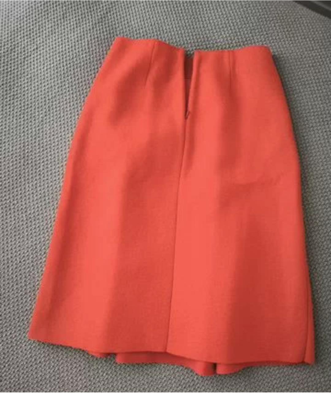 COS Коралловая шерстяная юбка миди, фото 2