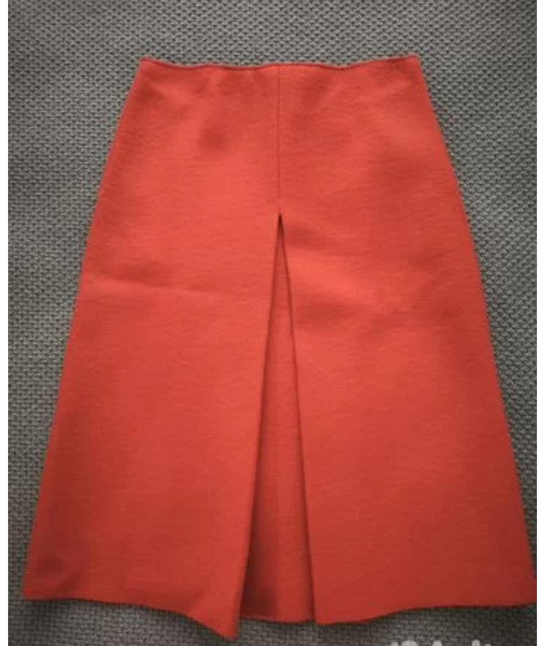 COS Коралловая шерстяная юбка миди, фото 4