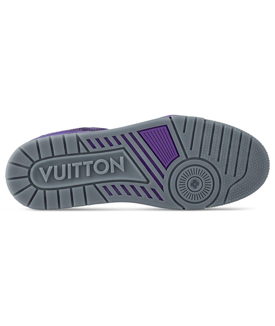 LOUIS VUITTON Фиолетовые низкие кроссовки / кеды, фото 5