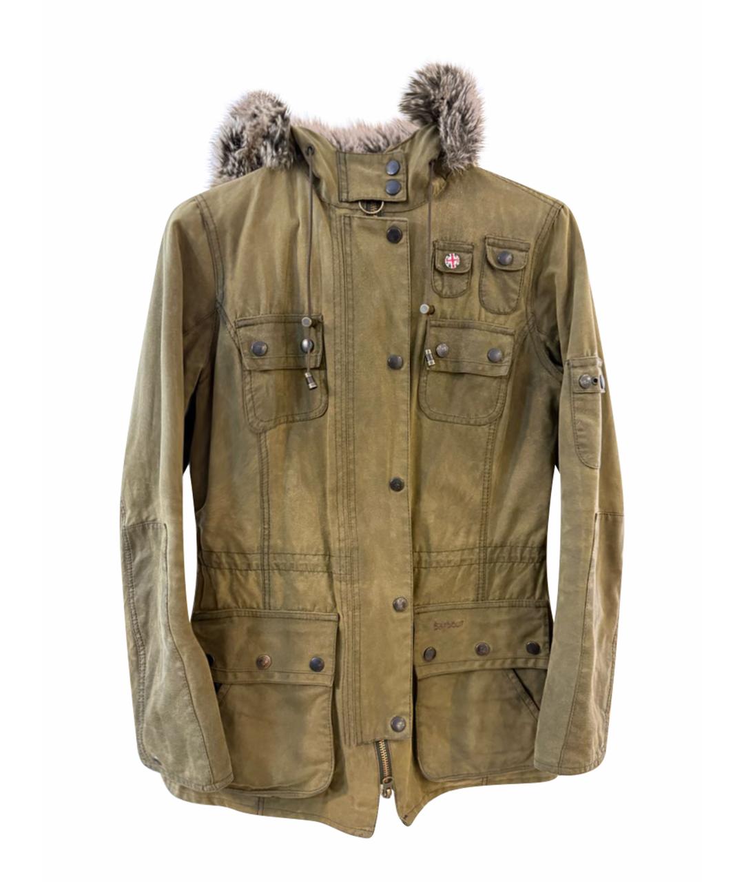 BARBOUR Хаки хлопковая парка, фото 1
