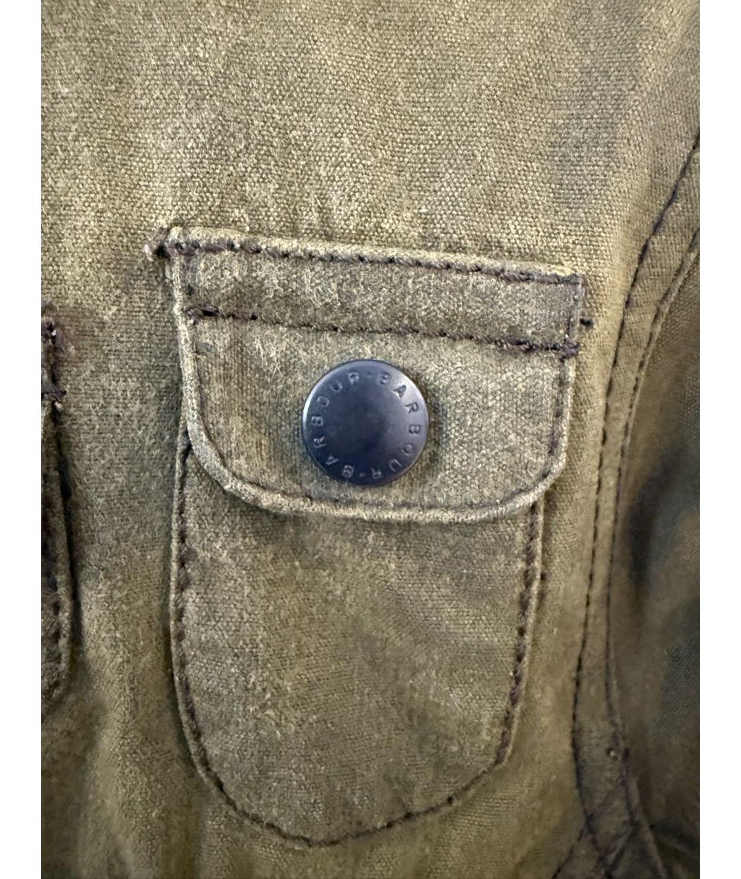 BARBOUR Хаки хлопковая парка, фото 5
