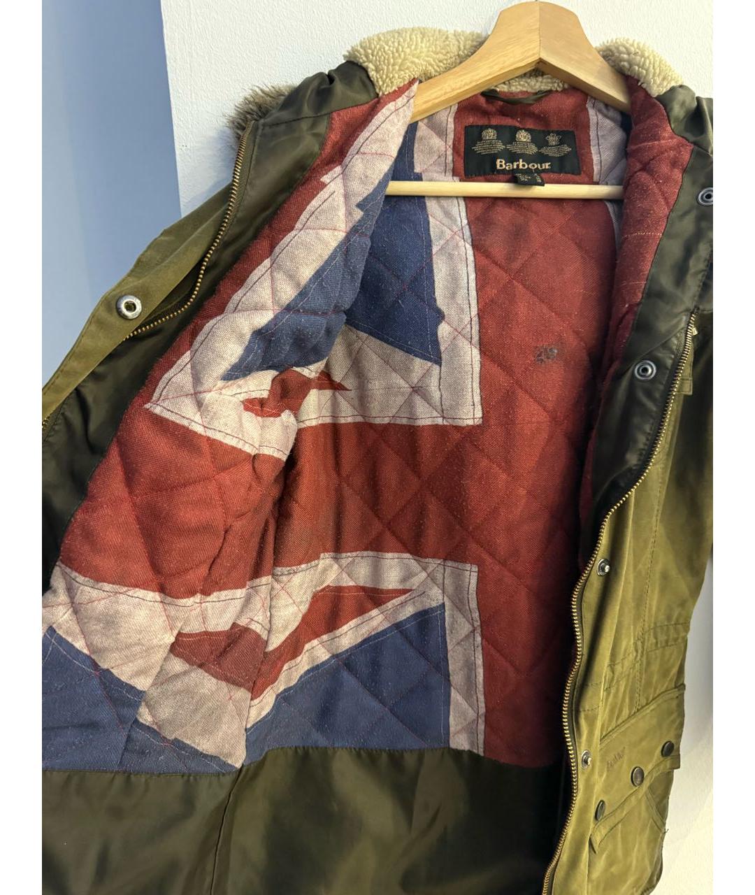 BARBOUR Хаки хлопковая парка, фото 8