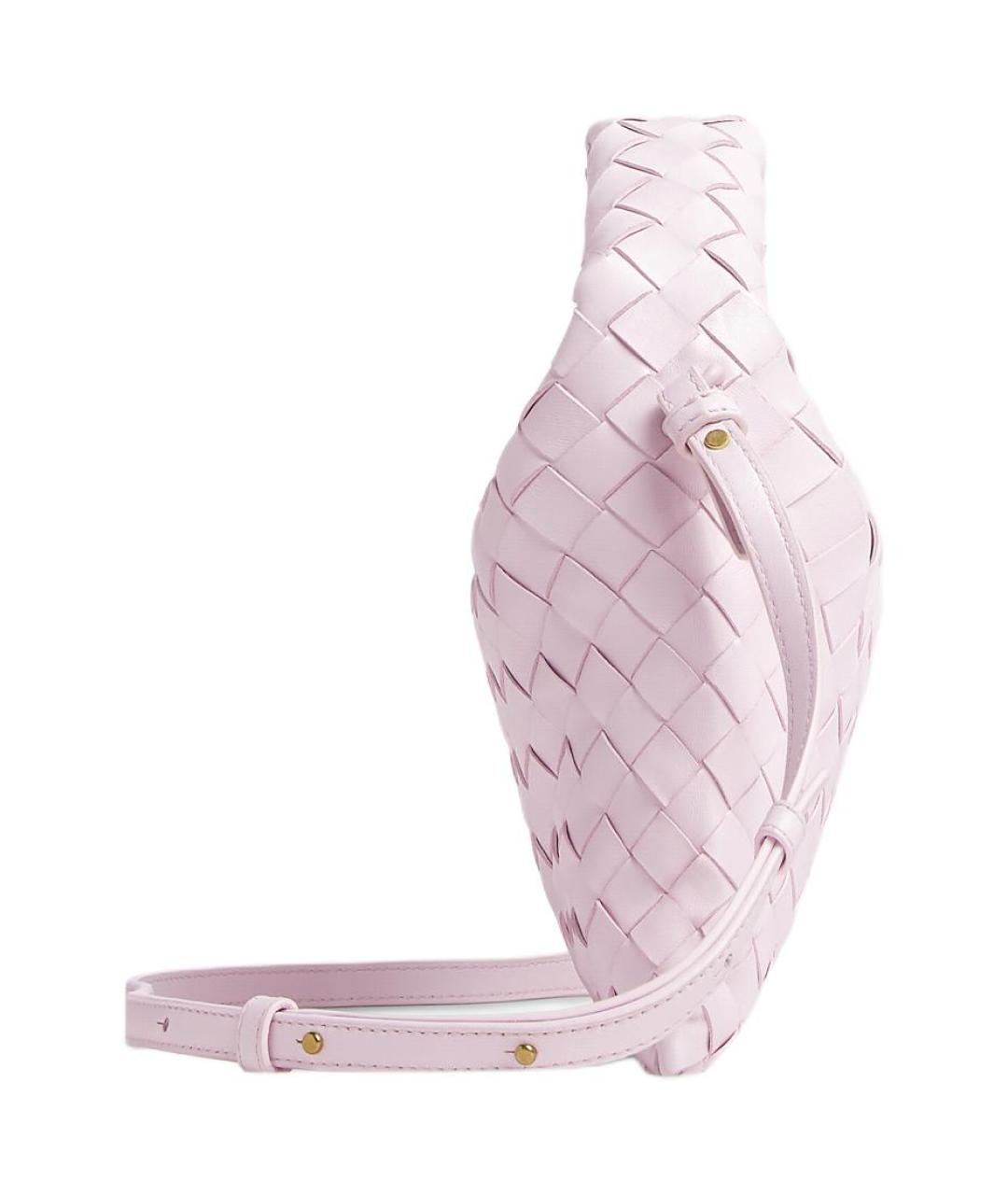 BOTTEGA VENETA Розовая кожаная сумка через плечо, фото 2