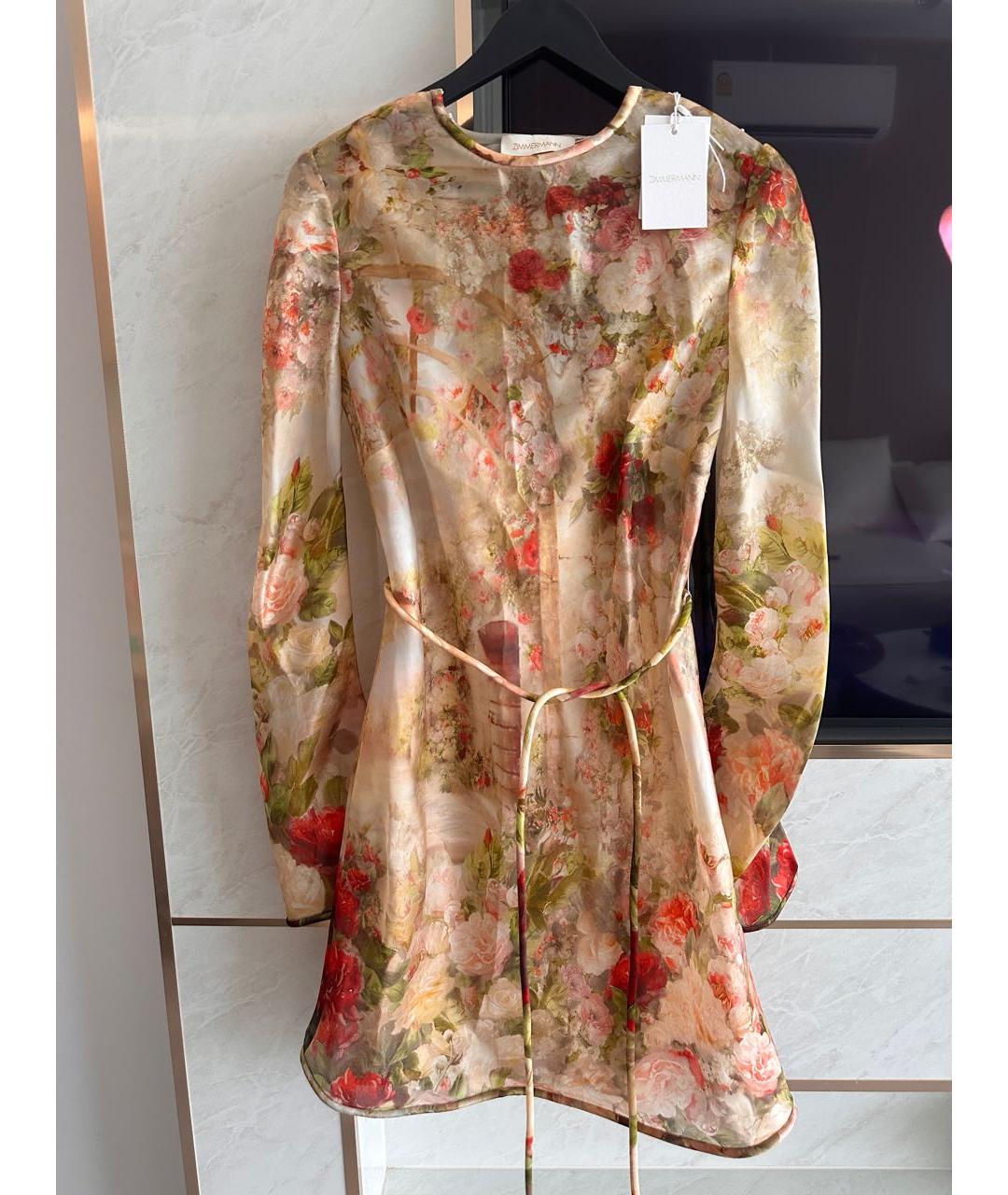 ZIMMERMANN Бежевое коктейльное платье, фото 3