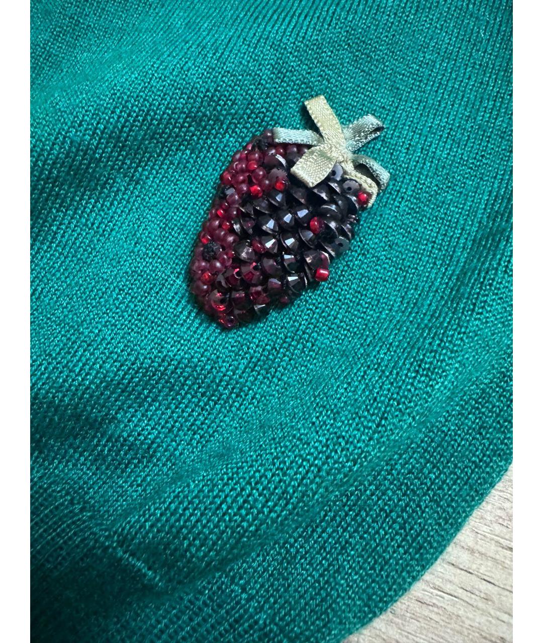 GUCCI Зеленый кашемировый джемпер / свитер, фото 2