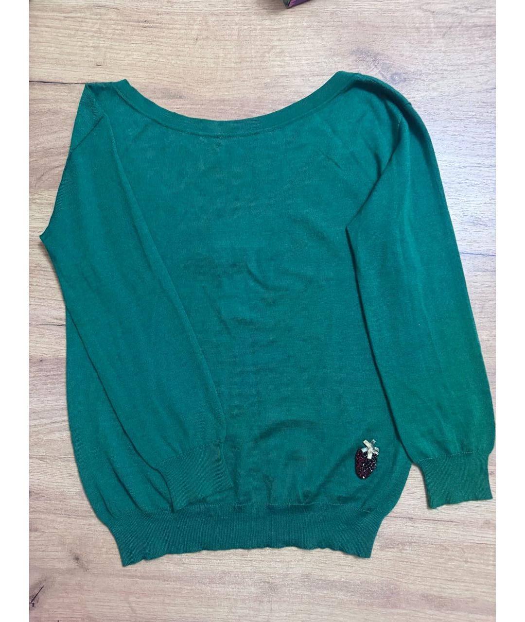 GUCCI Зеленый кашемировый джемпер / свитер, фото 4
